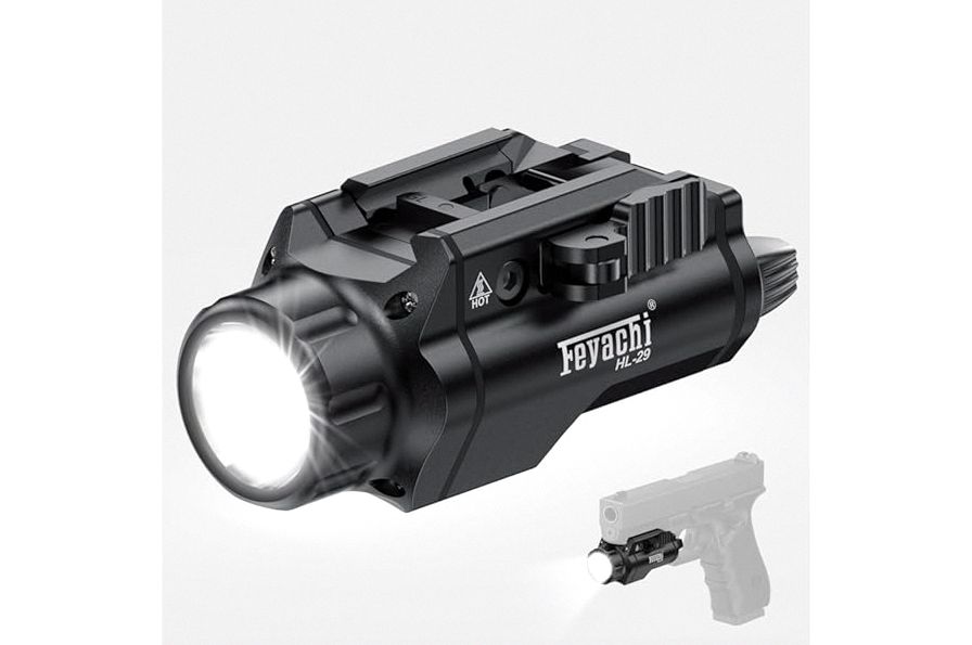 CVLIFE 1500 Lumens Pistol Flashlight Magnetic Rechargeable, Gun Light for Pistol with Quick Install Adjustable Rail, Picatinny Flashlight with Strobe Function product image