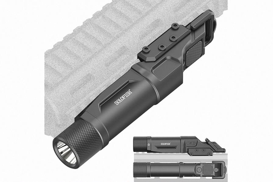 VOTATU MDL-IG 3000 Lumens Tactical Flashlight Laser Combo for Rifle, Green Laser/Light/IR Laser Sight Built-in Pressure Pad Switch, Compatible with M-LOK & Picatinny Rail product image