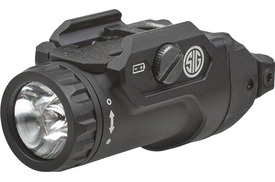 VOTATU G2L-G Pistol Light Laser Combo, 1000 Lumens Strobe Function Flashlihgt and Green Laser Sight, Adjustable Rail Keys Compatible with GL and Picatinny Rail, Low Profile Rechargeable Weapon Light product image
