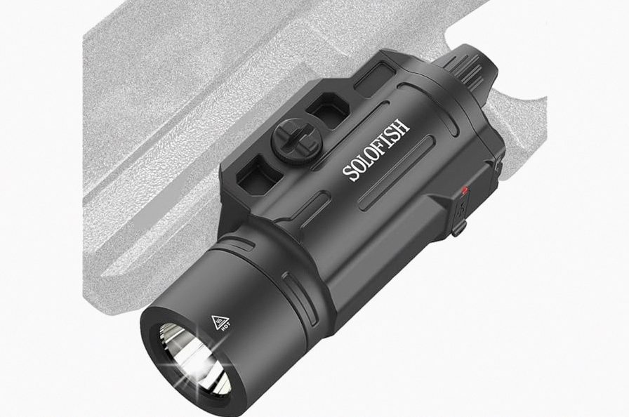 EZshoot 1000 Lumens Pistol Light Laser Combo, Rechargeable Gun Light with Green Laser Beam, Pistol Flashlight with Slid Rail Compatible with Glock and Picatinny Rail, Handgun Lights for Home Defense product image