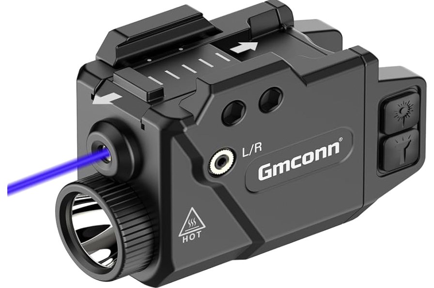 SOLOFISH 500lm Pistol Light and Purple/Infrared (IR)/Green Blue Beam Combo, Rechargeable Aluminum Weapon Light and Beams for Guns with a Rail product image