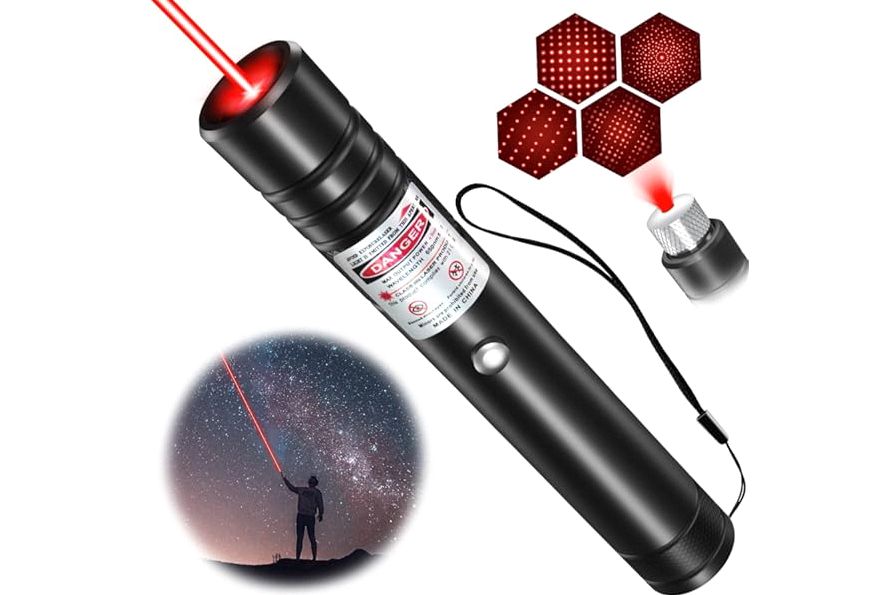 [Professional] Rechargeable Red Laser Pointer High Power Red Beam Laser Light Long Distance Range For TV/LED/LCD Screens Tactical Flashlights Presentation Office/Outdoors/Astronomic/Construction [001] product image
