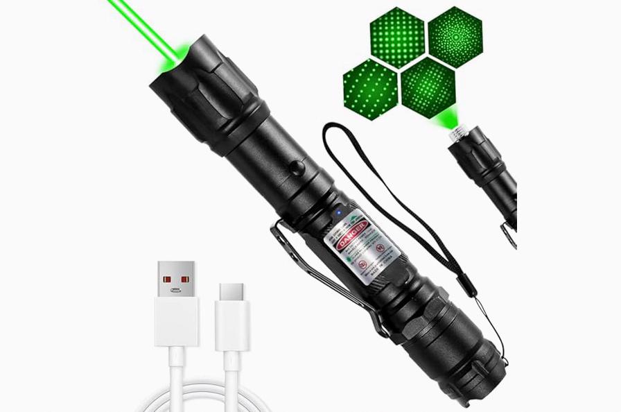 MIPREZT [Professional] Rechargeable Green Laser Pointer High Power Green Beam Laser Light Long Distance Range for TV/LED/LCD Screens Tactical Flashlights Presentation Office/Outdoors/Astronomic [002] product image