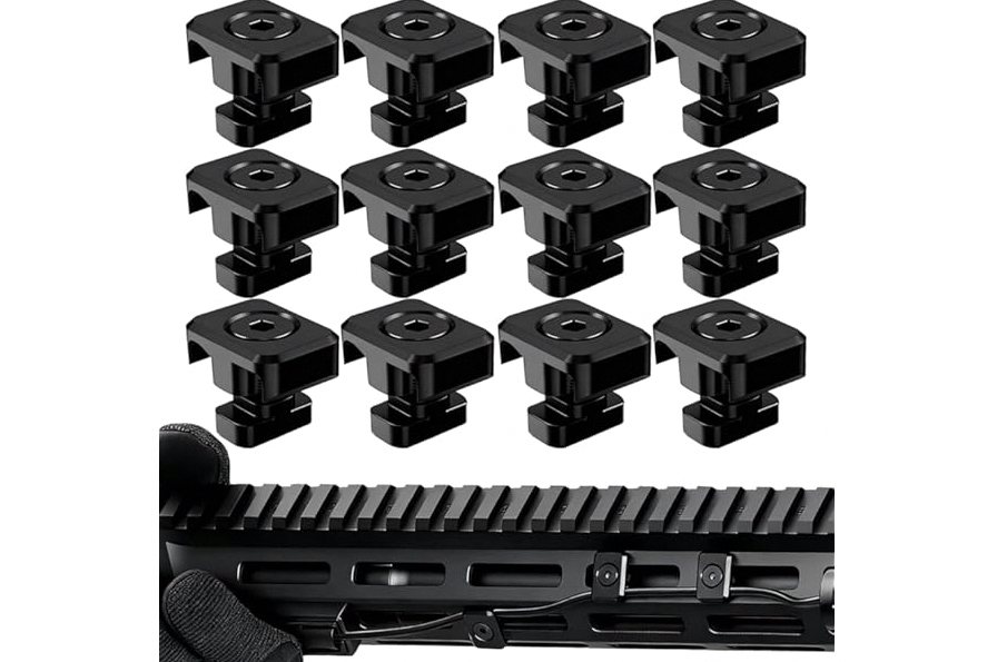 Feyachi Rifle Light 1200LM 22500Candela WL25 Tactical AR Flashlight LED Outdoor Light with Pressure Switch & Picatinny Rail Mount, 3 Modes - High/Low/Strobe (Mlok-Black) product image